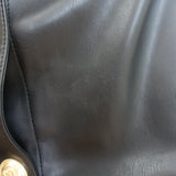 L'Agence Milann Vegan Leather Button-Front Midi Skirt Black Size 4