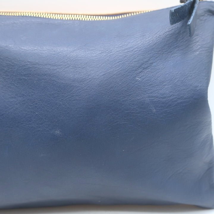 Clare V. Patchwork Flat Clutch Multicolor Leather &amp; Suede