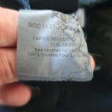 Retrofete Lema Puff Sleeve Mini Dress Black Stretch Denim Size Extra Small