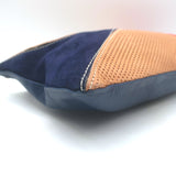 Clare V. Patchwork Flat Clutch Multicolor Leather & Suede