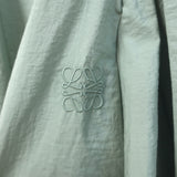 Loewe Paula's Ibiza Draped Tie-Waist Sleeveless Midi Dress Sage Poplin Size 40