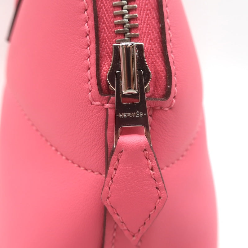 Hermes 2018 Bolide 27 Top Handle Bag Rose Azalee Swift Leather