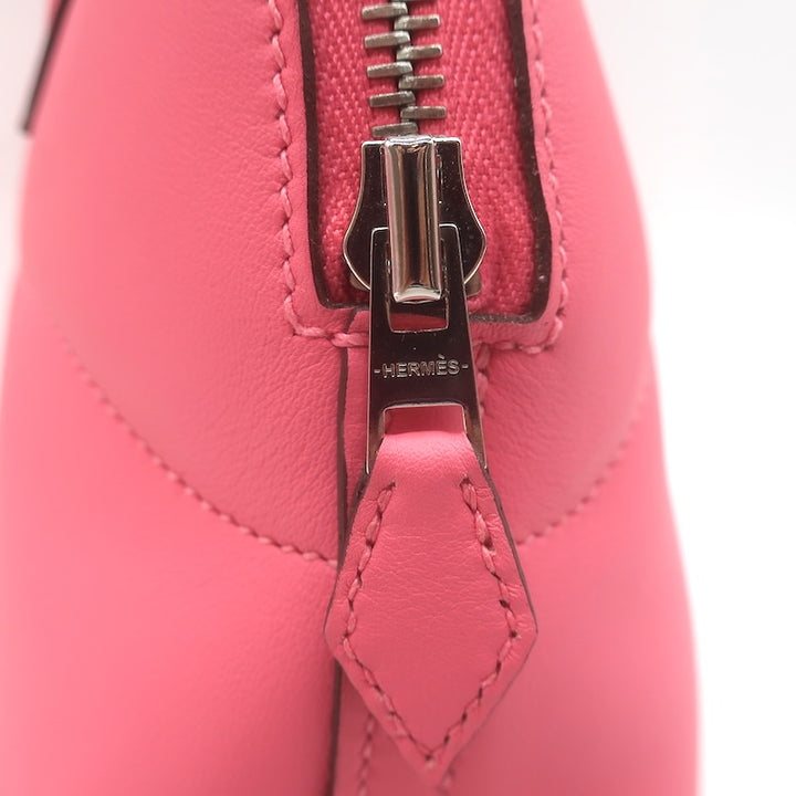 Hermes 2018 Bolide 27 Top Handle Bag Rose Azalee Swift Leather