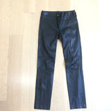 Tory Burch Leather Pants Black Size Extra Small