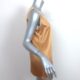 Dolce & Gabbana Tank Top Gold Satin Size 42 Sleeveless Blouse