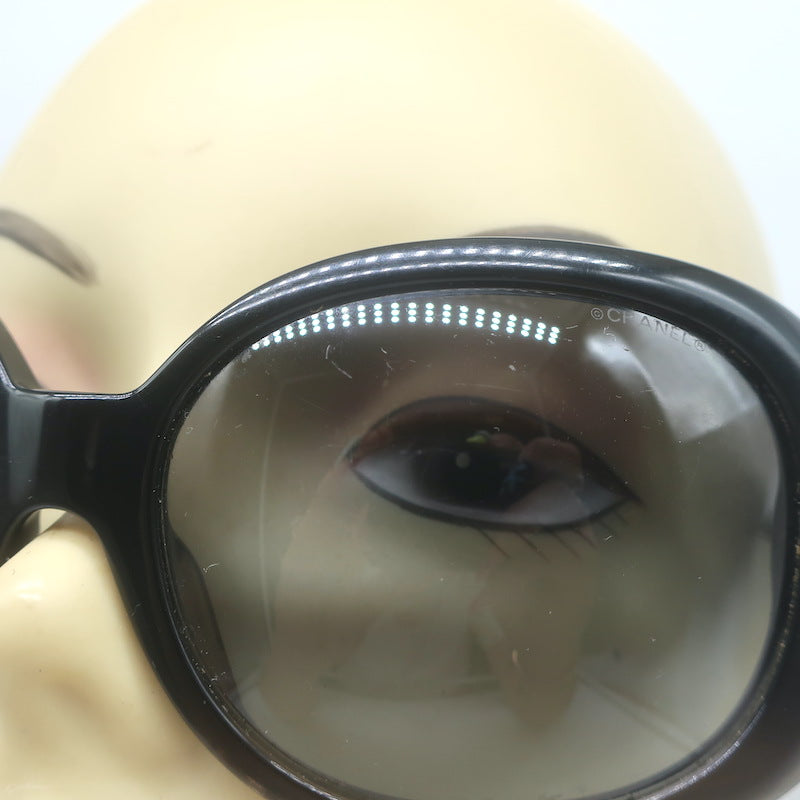 Chanel CC Logo Oversized Sunglasses 63mm Black 5167