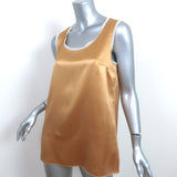 Dolce & Gabbana Tank Top Gold Satin Size 42 Sleeveless Blouse