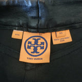 Tory Burch Leather Pants Black Size Extra Small