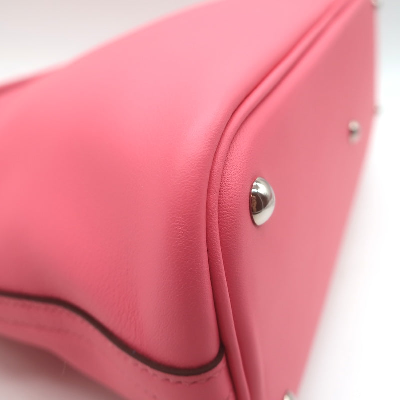 Hermes 2018 Bolide 27 Top Handle Bag Rose Azalee Swift Leather