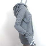 Nili Lotan Janie Hoodie Gray French Terry Size Small Pullover Sweatshirt