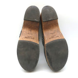 Saint Laurent Floral Print Studded Clogs Black Leather Size 39.5