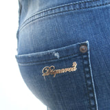 Dsquared2 Cool Girl Cropped Jeans Paint Splatter Stretch Denim Size 40