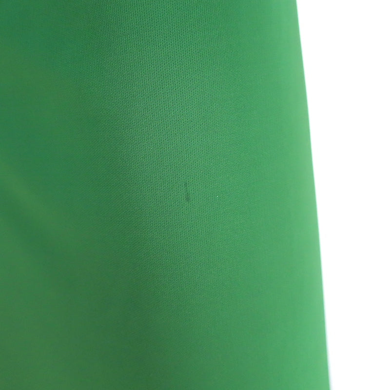 Victoria Beckham Slash-Neck Ruched Asymmetric Midi Dress Green Size US 2