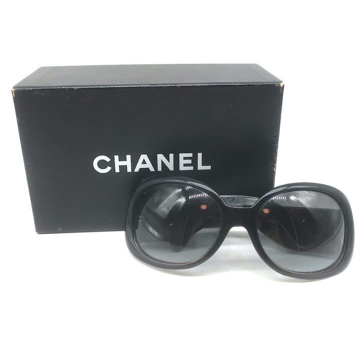 Chanel CC Logo Oversized Sunglasses 63mm Black 5167