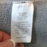 Nili Lotan Janie Hoodie Gray French Terry Size Small Pullover Sweatshirt