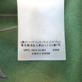 Gucci Collared Bow Blouse Green Rose Print Silk Crepe Size 42 Long Sleeve Top