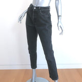 RE/DONE High Rise Tapered Jeans Washed Black Size 26