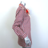 Gucci Blind for Love Scarf Blouse Dot Print Silk Twill Size 44 Long Sleeve Top