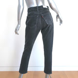 RE/DONE High Rise Tapered Jeans Washed Black Size 26