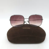 Tom Ford Keira Square Sunglasses 58mm Silver/Rose TF865 14U
