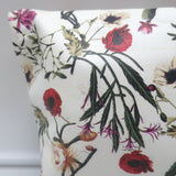 Clare V. Striped Foldover Clutch White Desert Flower Print Leather