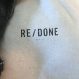 RE/DONE High Rise Tapered Jeans Washed Black Size 26