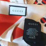 Gucci Blind for Love Scarf Blouse Dot Print Silk Twill Size 44 Long Sleeve Top