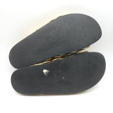 Valentino Atelier 03 Rose Edition Slide Sandals Gold Metallic Leather Size 39.5