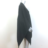 Cuyana Square Edge Cape Shawl Black Baby Alpaca