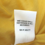 Ulla Johnson Titania Embroidered Long Sleeve Mini Dress Yellow Linen Size 0