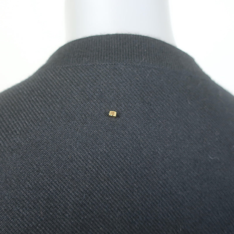 Cuyana Square Edge Cape Shawl Black Baby Alpaca