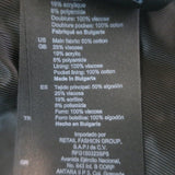 Sandro Vayene Pearl-Beaded Tweed Jacket Black Cotton-Blend Size 42 NEW