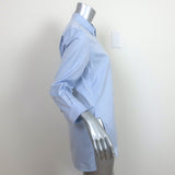 Gucci Single Pocket Button Down Shirt Blue Cotton Size 44