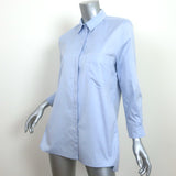 Gucci Single Pocket Button Down Shirt Blue Cotton Size 44