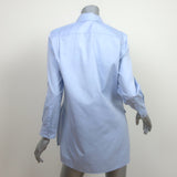 Gucci Single Pocket Button Down Shirt Blue Cotton Size 44