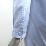 Gucci Single Pocket Button Down Shirt Blue Cotton Size 44