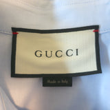 Gucci Single Pocket Button Down Shirt Blue Cotton Size 44