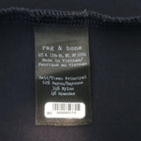 Rag & Bone/JEAN Zip-Up Raglan Jacket Dark Navy Scuba Jersey Size Small