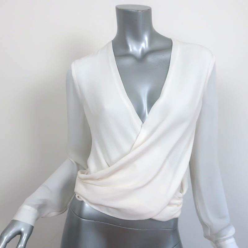 Shop CELINE Short Silk Nylon U-Neck Long Sleeves Cotton by CREA-Trd