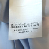 Gucci Single Pocket Button Down Shirt Blue Cotton Size 44