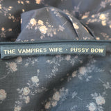 The Vampire's Wife Bow Neck Mini Dress Dark Brown Floral Print Cotton Size 8