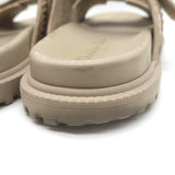 Christian Dior Dioract Raffia Slide Sandals Beige Size 39