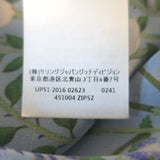 Gucci Flora Print Silk Shirt Blue Size 42 Long Sleeve Blouse