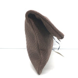 Clare V. Foldover Clutch Taupe Snake-Embossed Nubuck Leather NEW