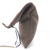 Clare V. Foldover Clutch Taupe Snake-Embossed Nubuck Leather NEW