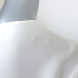 L'Agence Wrap Blouse Gia Cream Silk Size Small Long Sleeve Top