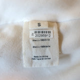 L'Agence Wrap Blouse Gia Cream Silk Size Small Long Sleeve Top