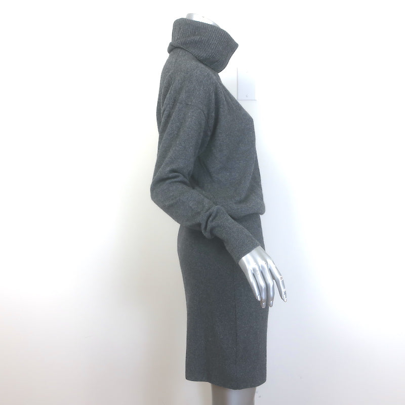 Veronica Beard Cassidy Turtleneck Mini Dress Charcoal Size Medium NEW