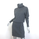 Veronica Beard Cassidy Turtleneck Mini Dress Charcoal Size Medium NEW