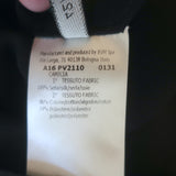 Giambattista Valli Crochet Lace-Trim Blouse Black Silk Size 42 Long Sleeve Top